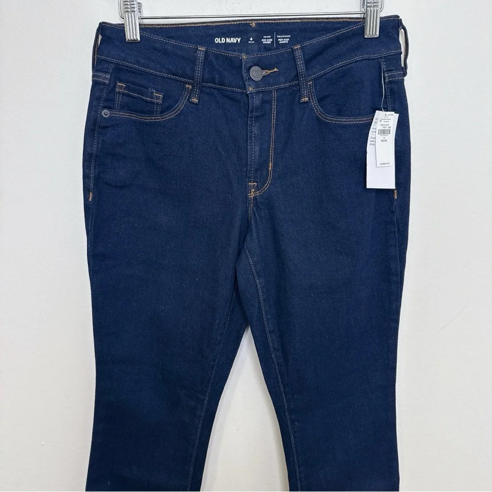 Old Navy Womens 4 Petite Mid-Rise Pop Icon Skinny Jeans - Picture 3 of 14